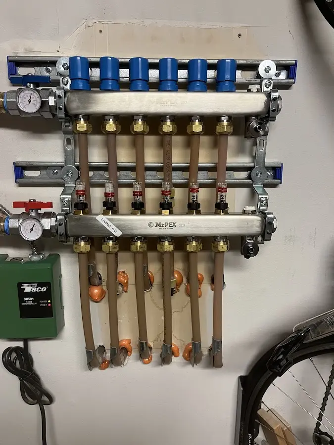 Plumber performing Leak Detection at a residential property in Barbecue